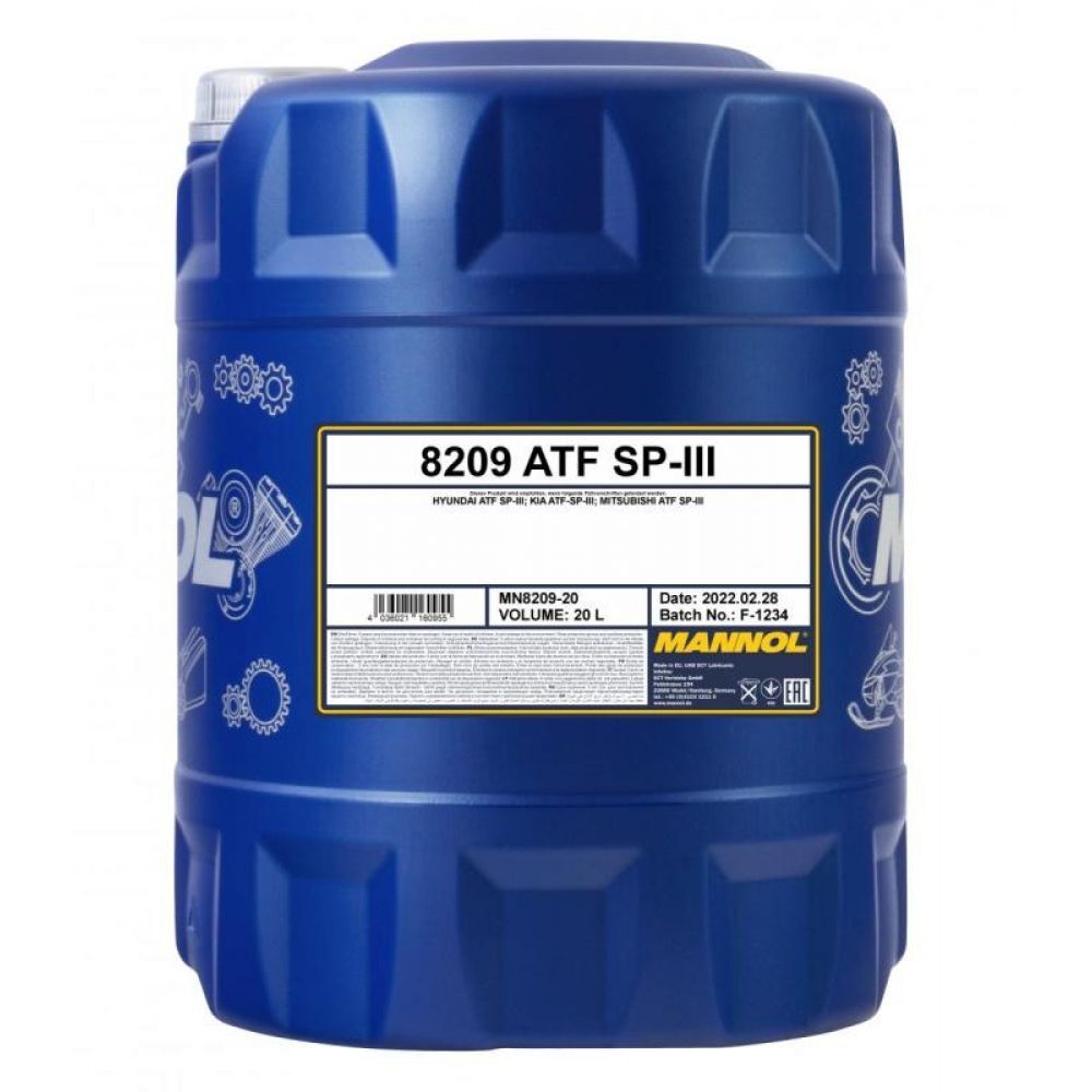 Трансмиссионное масло Mannol 8209 ATF SP-III 20л (3033)