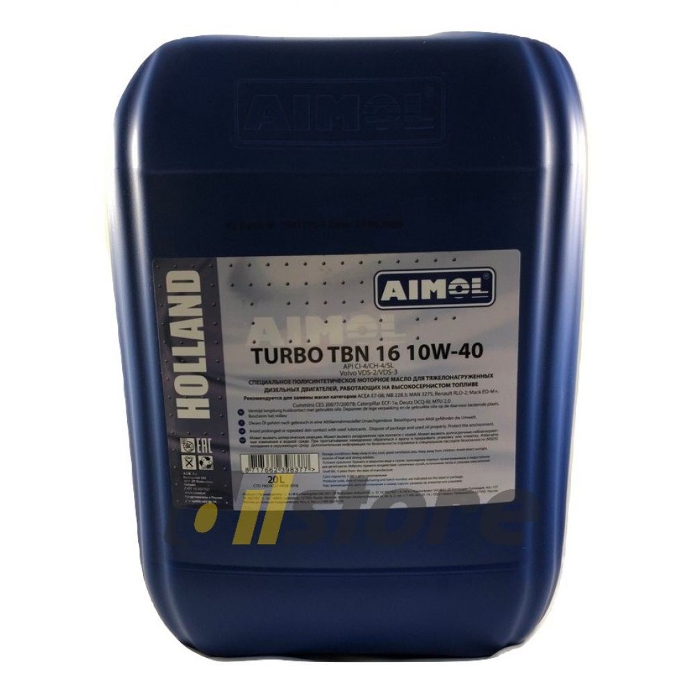 Моторное масло AIMOL Turbo TBN16 10W-40 20л (8717662398377)