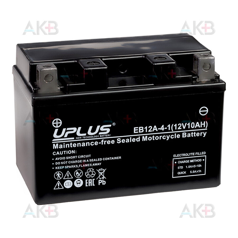 Аккумулятор Uplus High Performance AGM EB12A-4-1 12V 12Ah 145А (150x87x105) прям. пол.