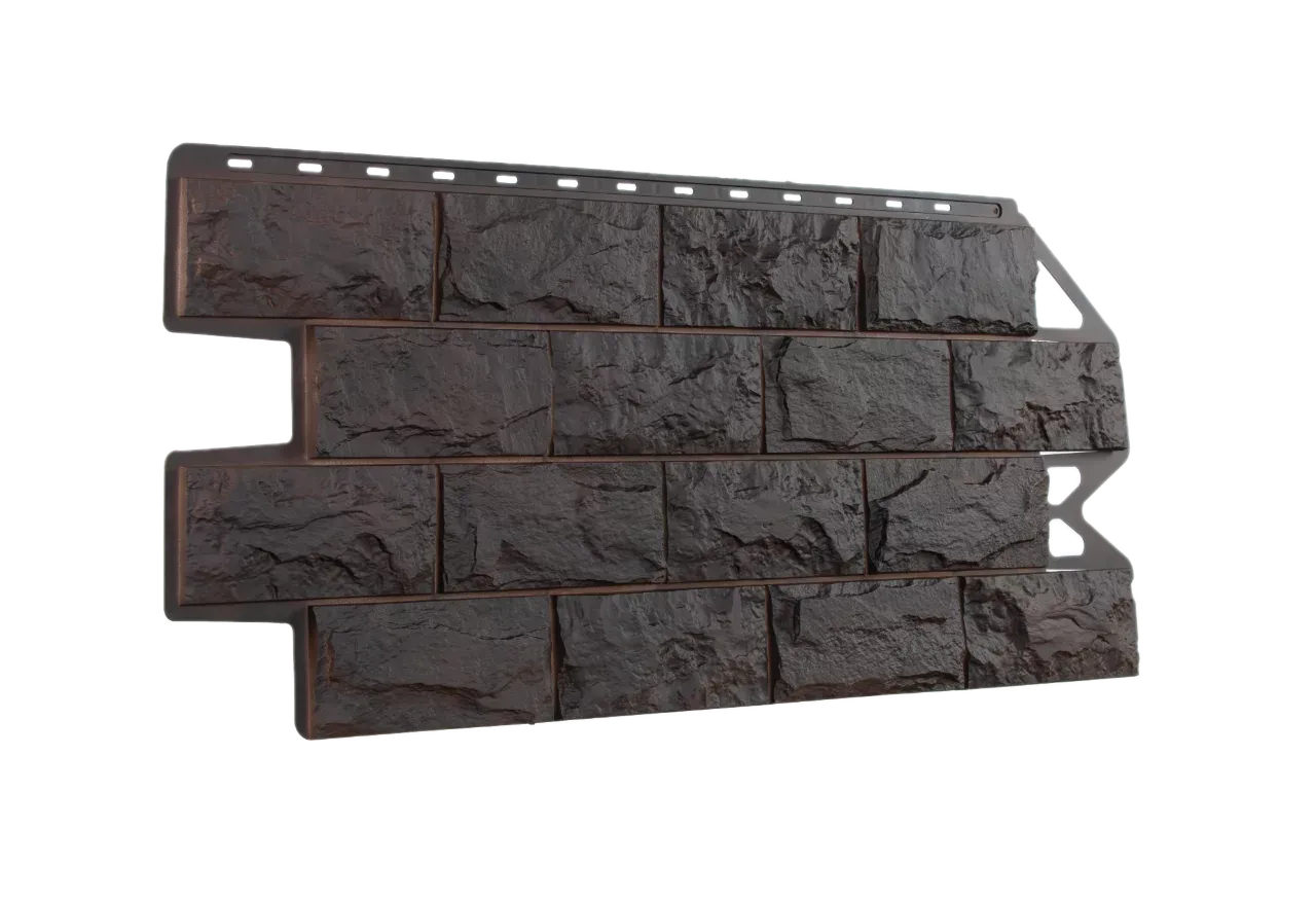 Панель фасадная ARTFACADE Тёсаный камень Базальтовый