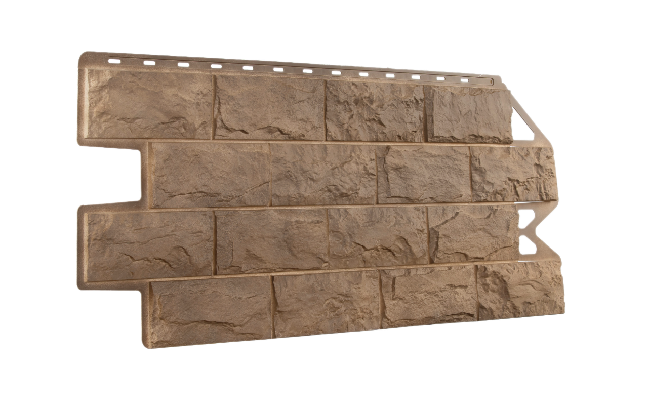 Панель фасадная ARTFACADE Тёсаный камень Глиняный