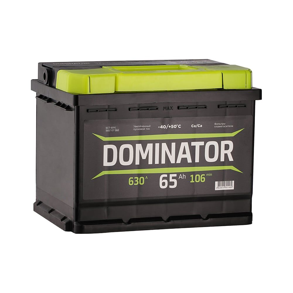 Аккумулятор Dominator 6 СТ 65 Ач 1 L 630 А ССА