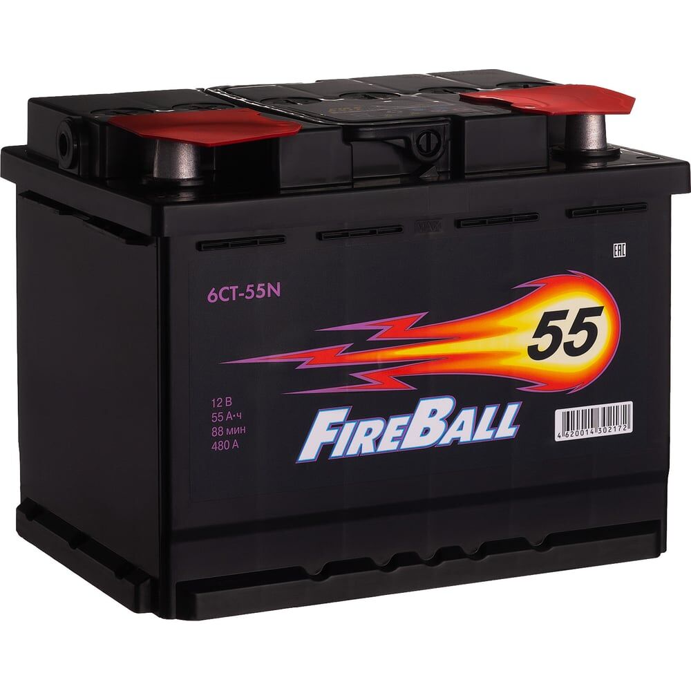Аккумулятор FIRE BALL 6ст 55 N 480 А CCA