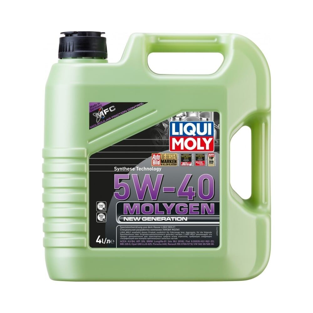 Моторное масло LIQUI MOLY Molygen New Generation НС-синтетическое, 5W-40, 4 л 8578