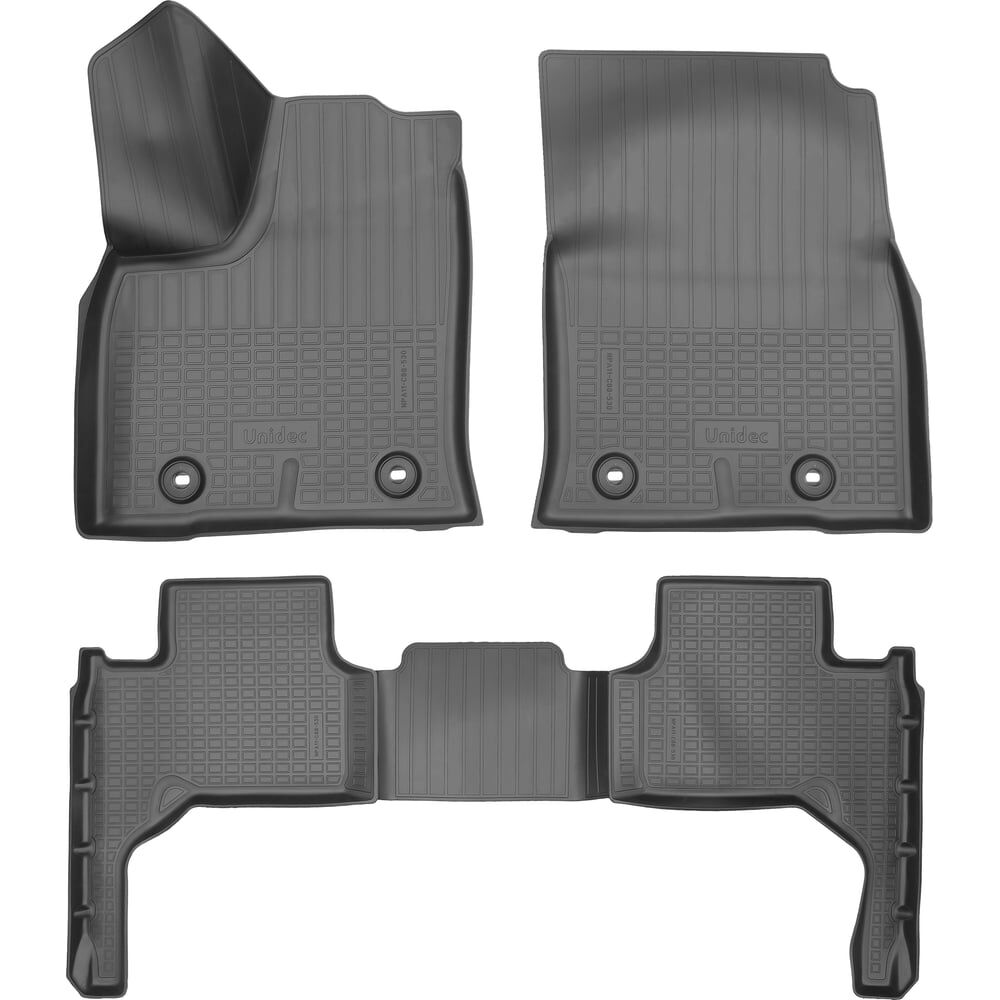 Салонные коврики для Lexus LX600 IV 3D (2022) (5 мест) UNIDEC NPA11-C88-530-2