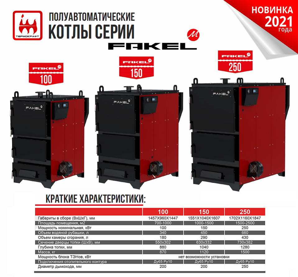 Котел промышленный Fakel-M 150 кВт для отопления 1100-1500 кв.м. от официального дилера Термокрафт – Эко Котел 4