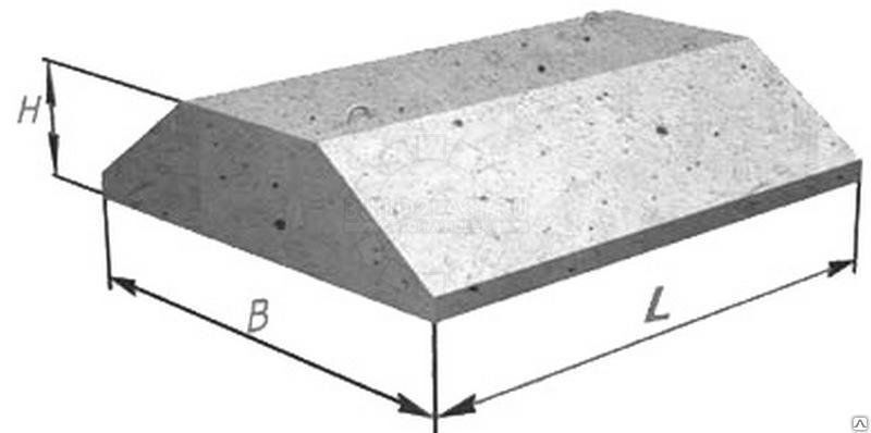 Плита ленточного фундамента ФЛ16.24-1, масса 2,38 т