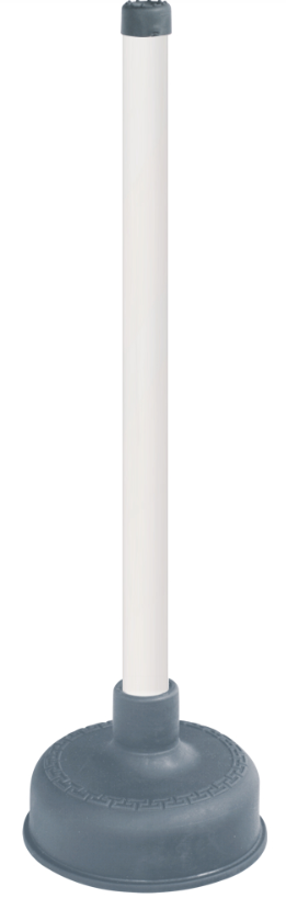 Вантуз "Меандр Колор" (серый). Диаметр 10,5 см, высота 30 см