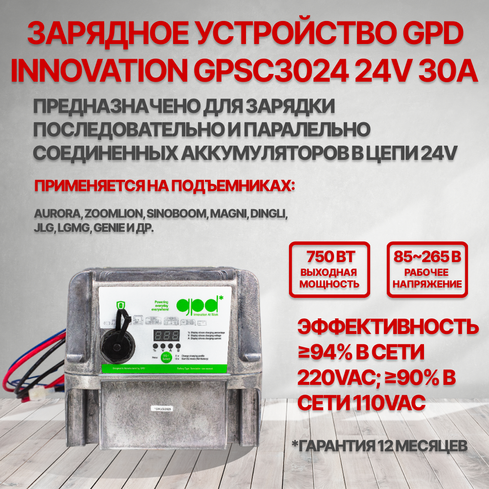 Зарядное устройство GPD Innovation GPSC3024 24V 30A
