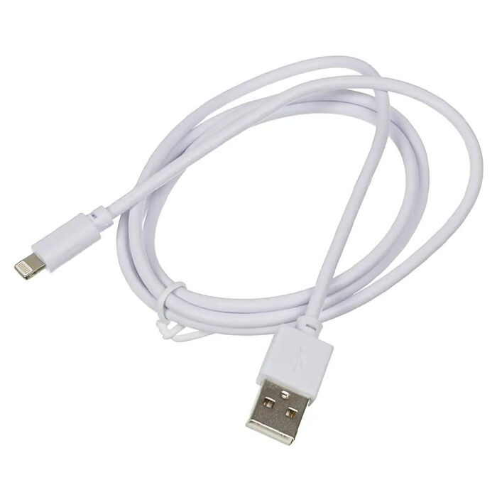 Кабель USB A - Lightning 1.2м Digma LIGHT-1.2M-WH, белый