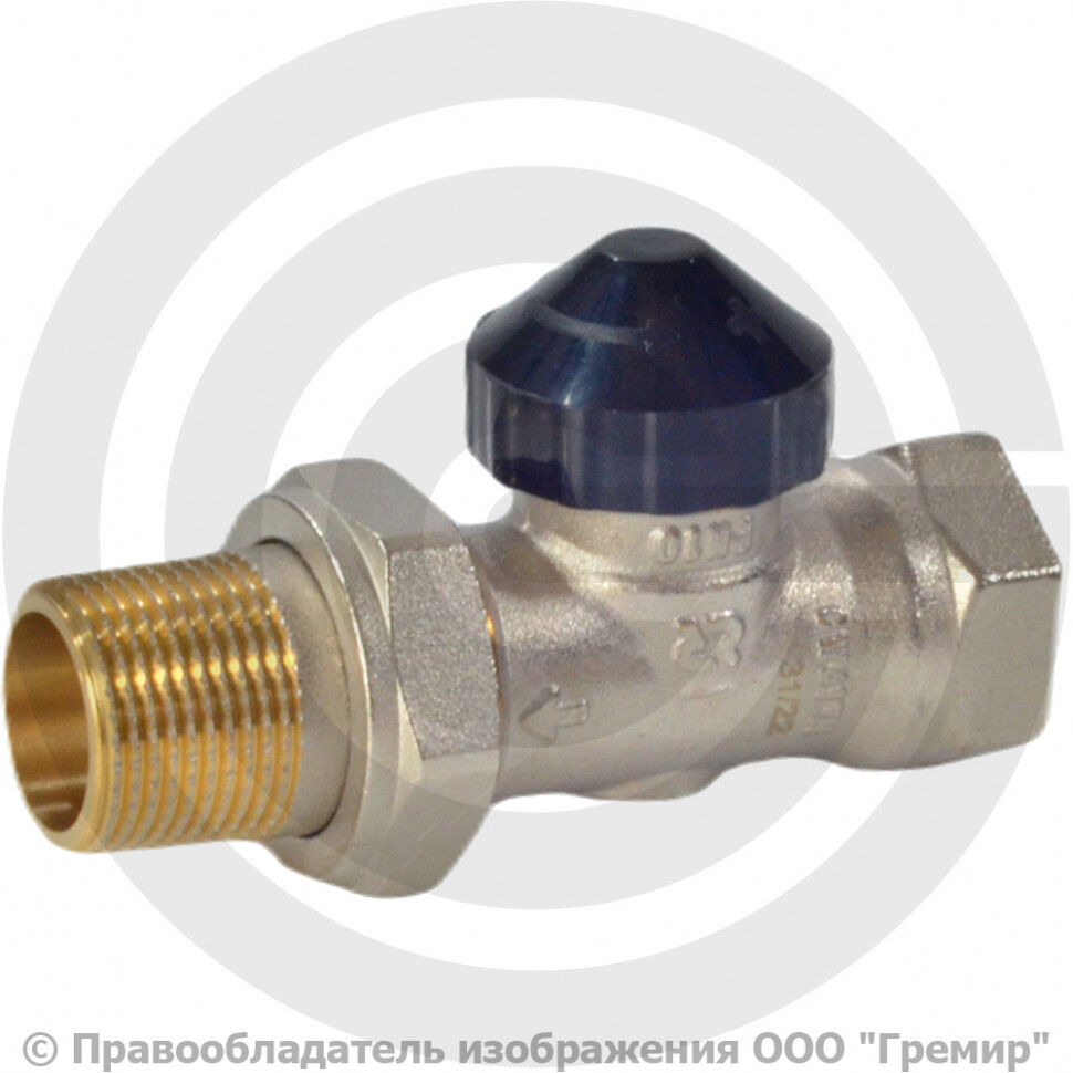 Клапан термостатический прямой Ду-15 Ру-10 ВР (ВН) гайка М30х1,5 с преднастройкой TR-N Ридан