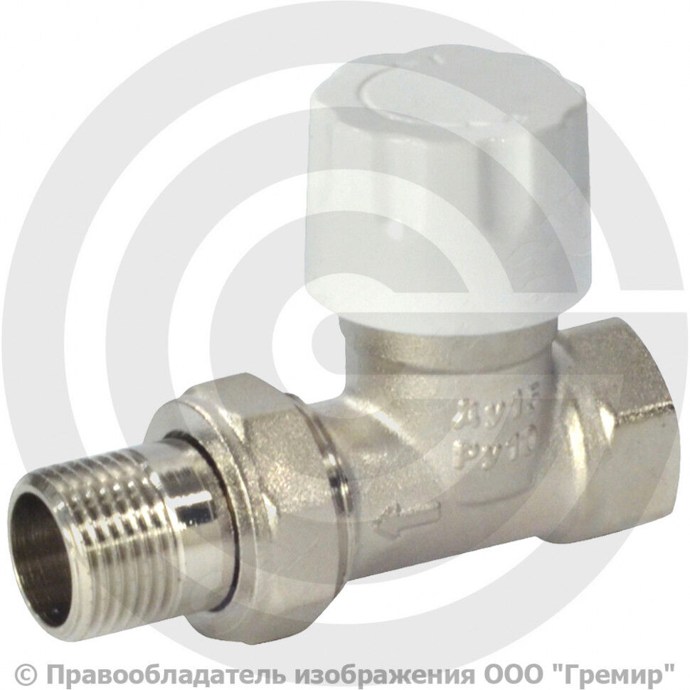 Клапан термостатический угловой Ду-15 Ру-10 ВР (ВН) гайка М30х1,5 Ogint