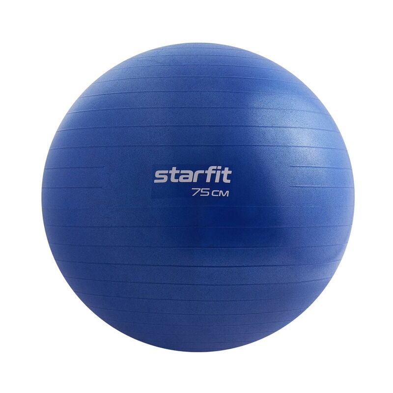 Фитбол STARFIT GB-108 75 см, 1200 гр, антивзрыв, темно-синий, УТ-00020232 Starfit