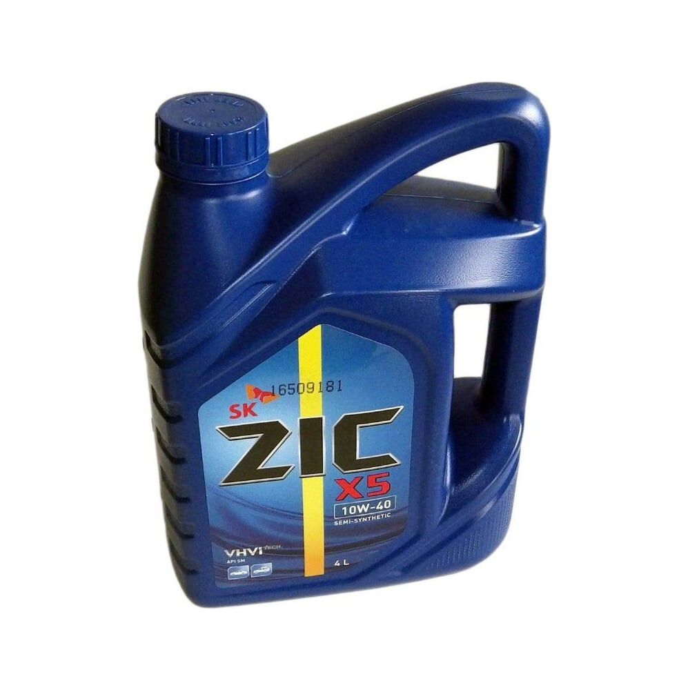 Полусинтетическое моторное масло zic X5 10w40