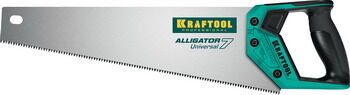 Ножовка универсальная Kraftool Alligator Universal 7 400 мм 7 TPI 3D зуб 15004-40_z01