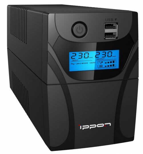 Источник бесперебойного питания Ippon 1030299 Back Power Pro II 500 300Вт 500ВА черный