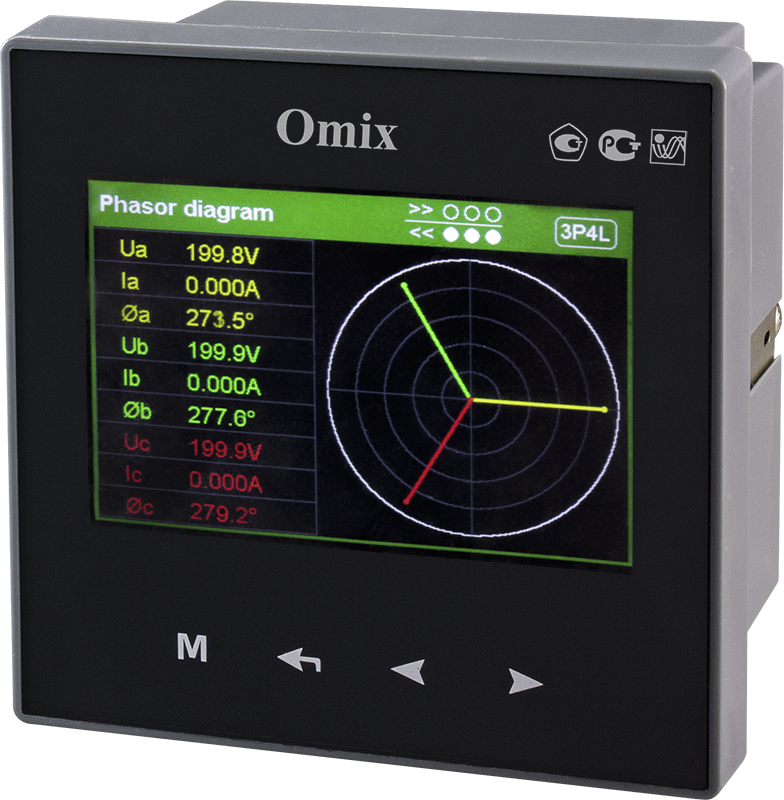 Анализатор качества электроэнергии Omix P99-MAY-3-R-3I420-RS485
