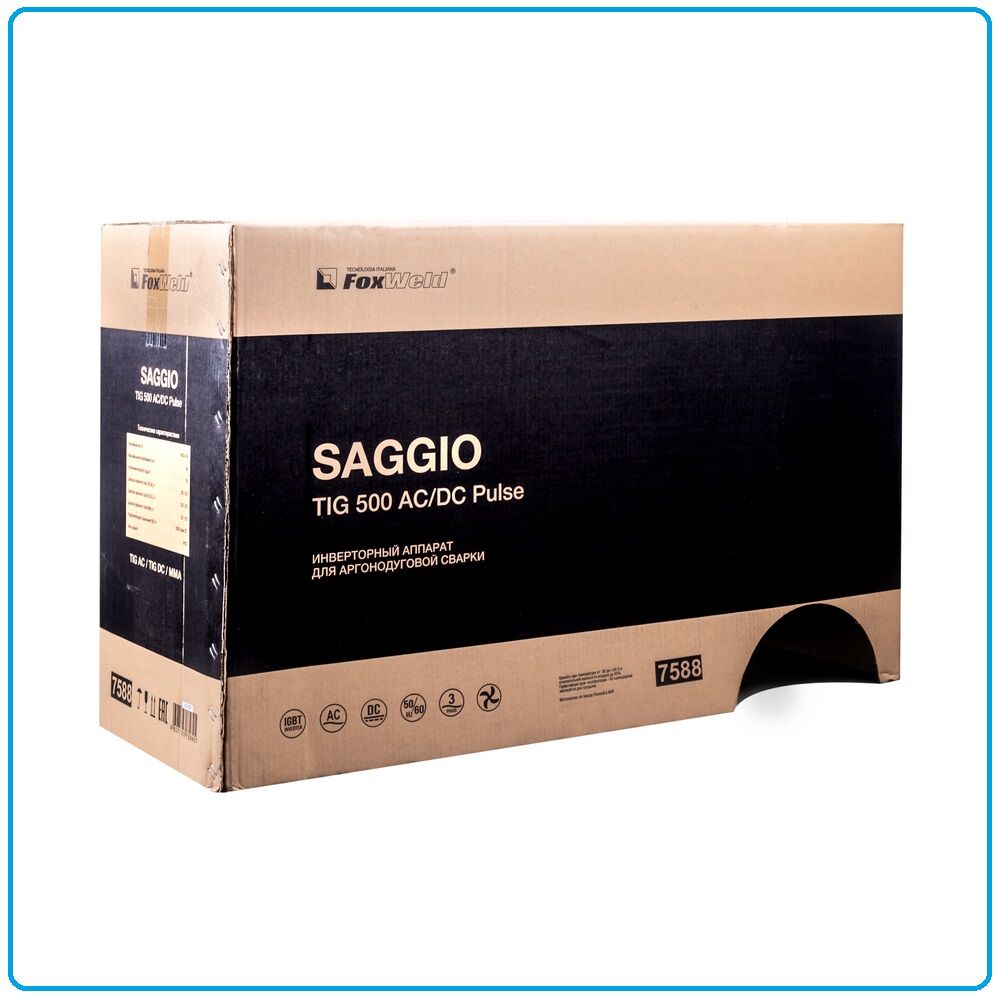 Аппарат аргонодуговой сварки saggio tig 500 ac/dc pulse 7