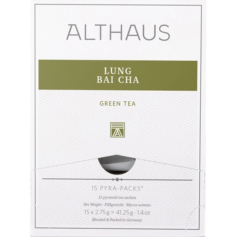Чай Althaus Pyra Pack Lung Bai Cha зеленый 15 пакетиков-пирамидок