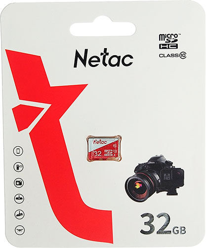 Карта памяти microSD Netac P500 ECO, 32 GB (NT02P500ECO-032G-S) P500 ECO 32 GB (NT02P500ECO-032G-S)