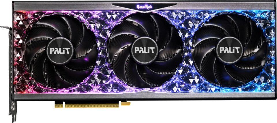 Видеокарта Palit NED4080S19T2-1030G PCI-E 4.0 PA-RTX4080 GAMEROCK OC NVIDIA GeForce RTX 4080 16384Mb 256 GDDR6X 2205/224