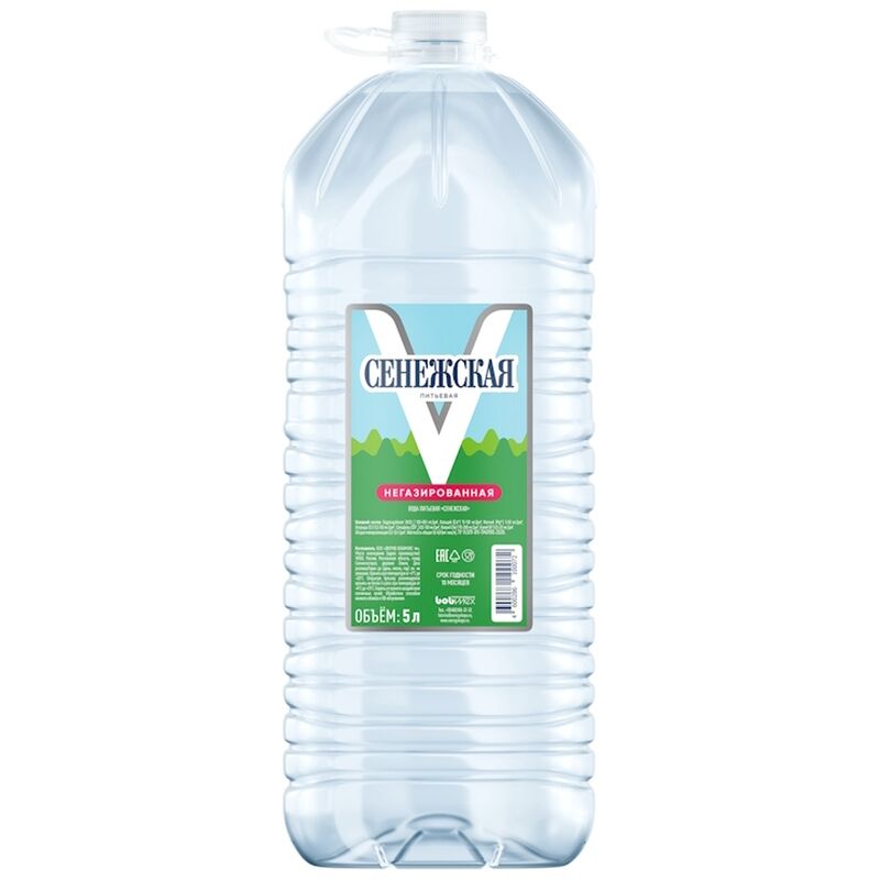 Вода питьевая Сенежская негазированная 5 л (2 штуки в упаковке)