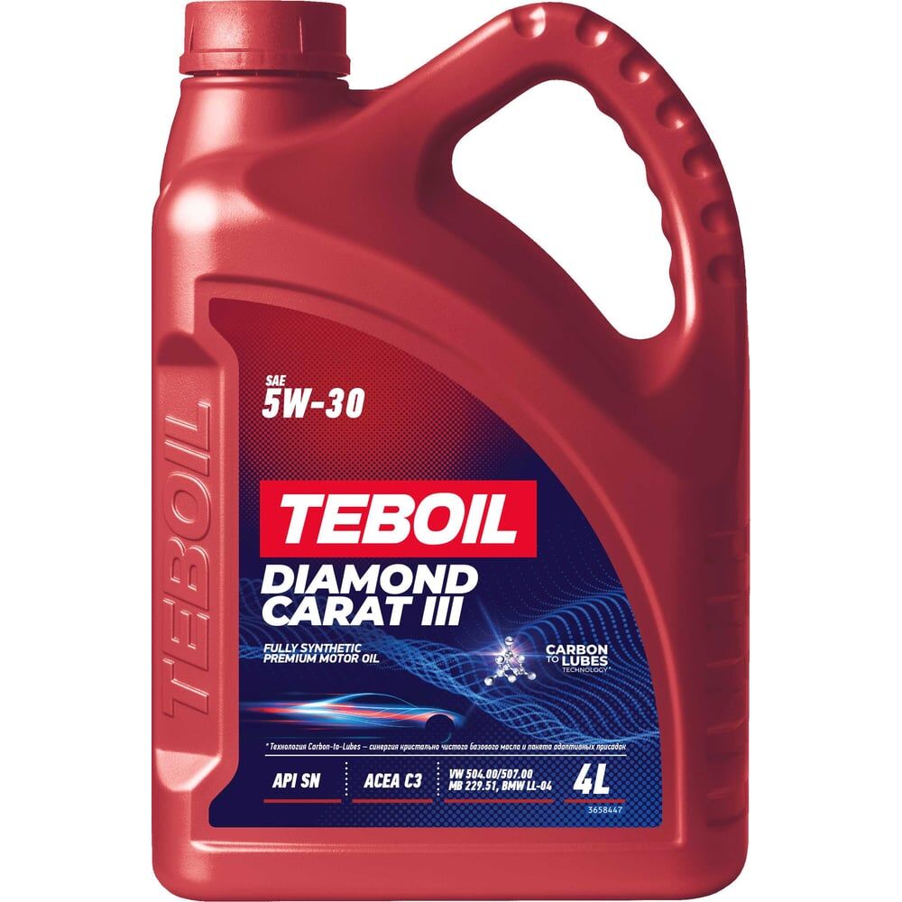 Моторное масло TEBOIL Diamond Carat III 5w-30, 4 л