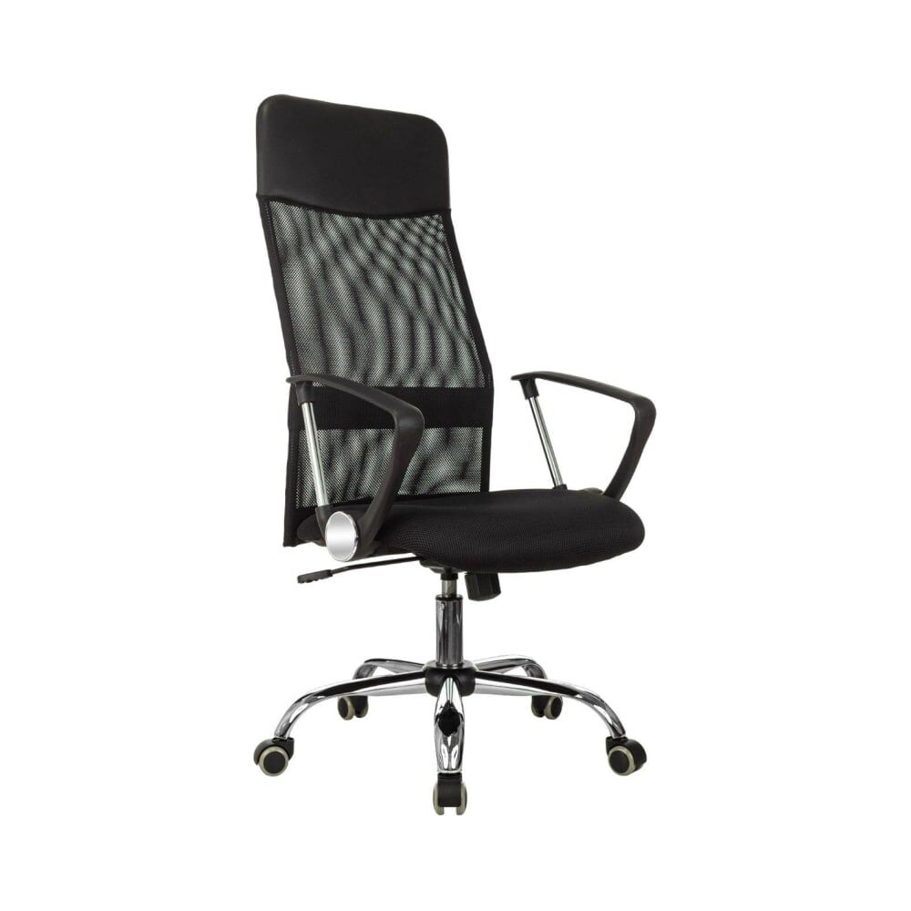 Кресло Easy Chair vb-508 ttw сетка, ткань,кожзам, черный хром 1909689