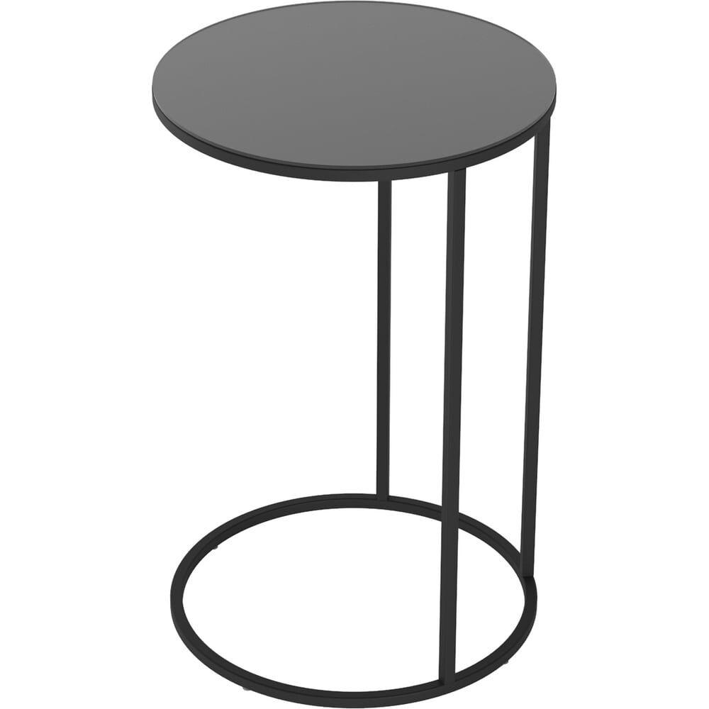 Придиванный стол ООО Калифорния мебель Остин Glass Черная лакобель/Черный 1009783201