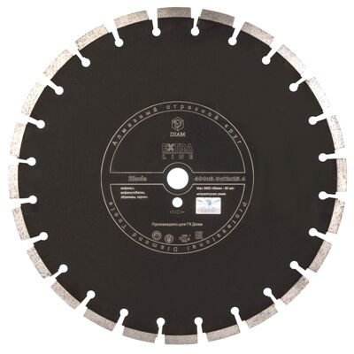 Диск сегментный Diam Blade Extra Line д. 450х25,4, х3,4х12 мм, 32z/асфальт/wet/dry