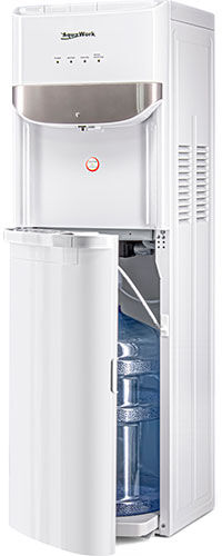 Кулер для воды Aqua Work Y-LWDR71Т, белый, электронный, напольный, три краника, бутыль внутри (27850) Y-LWDR71Т белый эл
