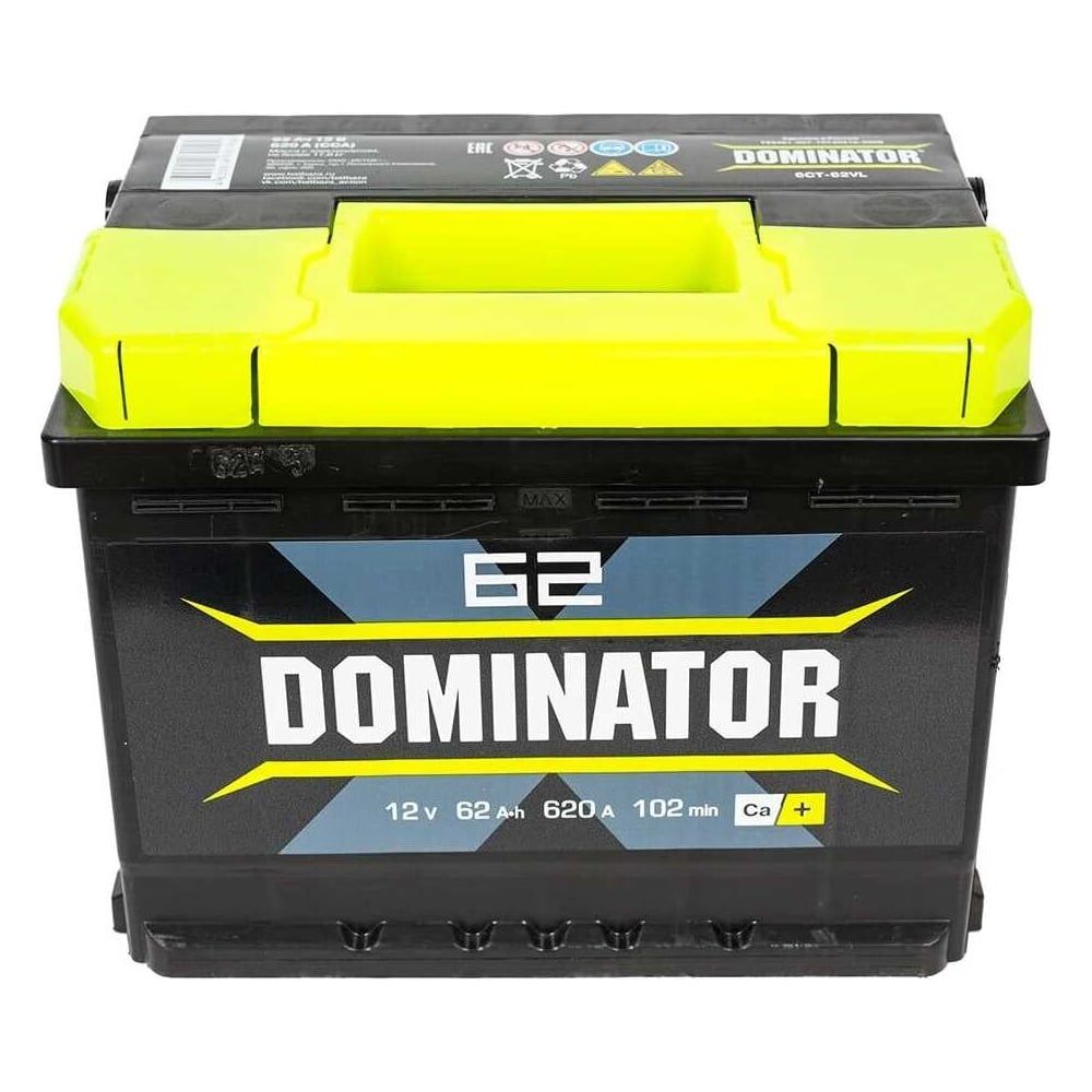 Аккумулятор Dominator 6 СТ 62 Ач 0 LR LB 620 А ССА