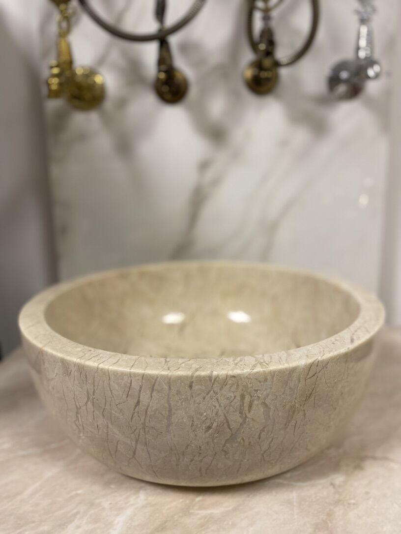 Раковина мраморная КР-38 беж, цена в Одинцово от компании Hamam-Kurna