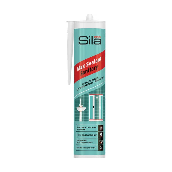 Герметик силиконовый универсальный Sila PRO Max Sealant, белый, 280 мл