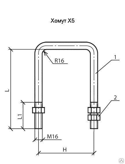 37. 51. 68. Хомуты для крепления траверс. Хомут для траверсы на опору диаметром 300 мм.